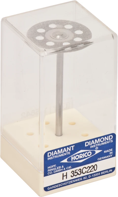 SUPERDIAFLEX® 353  Stück  doppelseitig, sehr flexibel, rot fein, HP, Figur 355 C, 0,17 mm, ISO 220