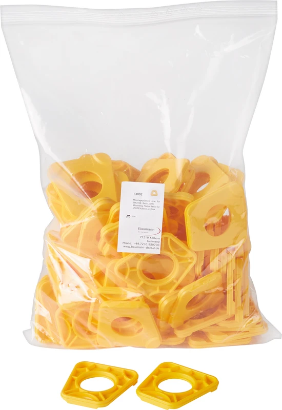 System Splitex¹ Montageplatten  Packung  100 Stück gelb