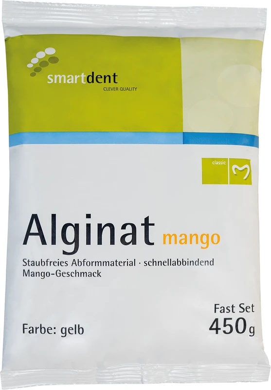 smartcolor Alginat mango   Beutel  450 g schnellhärtend, mit Mangogeschmack, orange\rot zu gelb