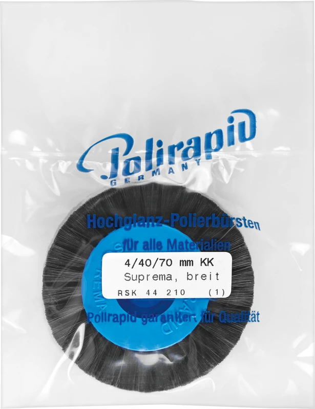 Suprema Rundbürsten  Stück  mit Kunststoffkern, 4-reihig, breit, Kern: 40 mm, Außen: 70 mm