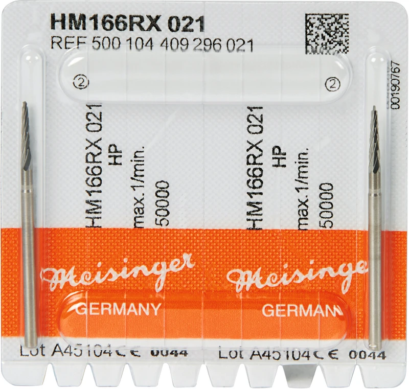 Chirurgie Fräser HM 166  Packung  2 Stück kreuzverzahnt (RX), HP, Figur 409, 11 mm, ISO 021