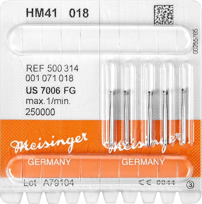 HM-Finierer 41  Packung  5 Stück fein, FG, Figur 001 Kugel, ISO 018