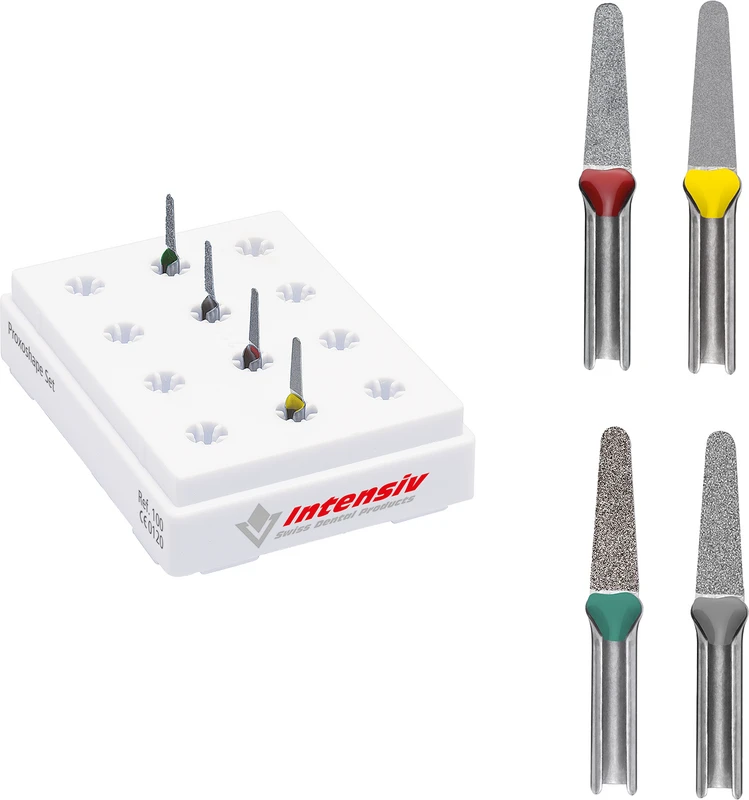 PROXOSHAPE  Packung  3 Stück distal 0,2 mm, gelb extra fein, 15 µm, 3 mm