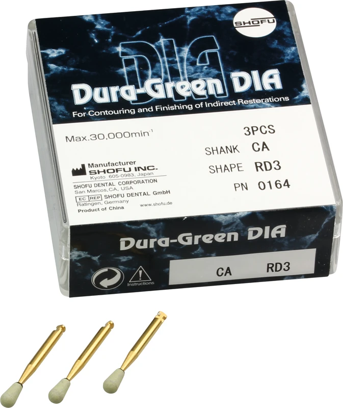 Dura-Green DIA  Packung  3 Stück RD3, RA, 035
