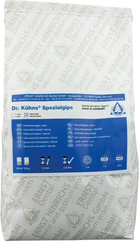 Dr. Kühns® Spezialgips  Beutel  5 kg weiß