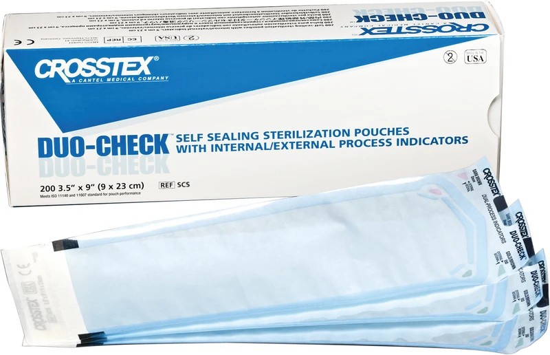 DUO-CHECK  Packung  100 Stück 25 x 38 cm blau