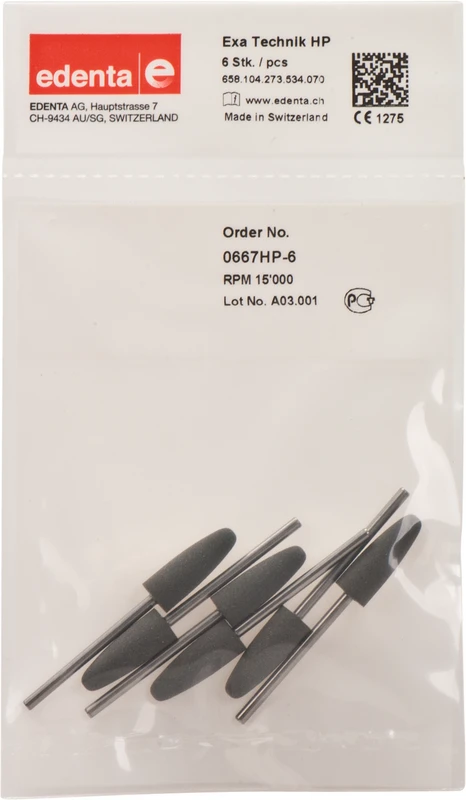 Exa Technique  Packung  6 Stück grau mittel, HP, Figur 273, 20 mm, ISO 070