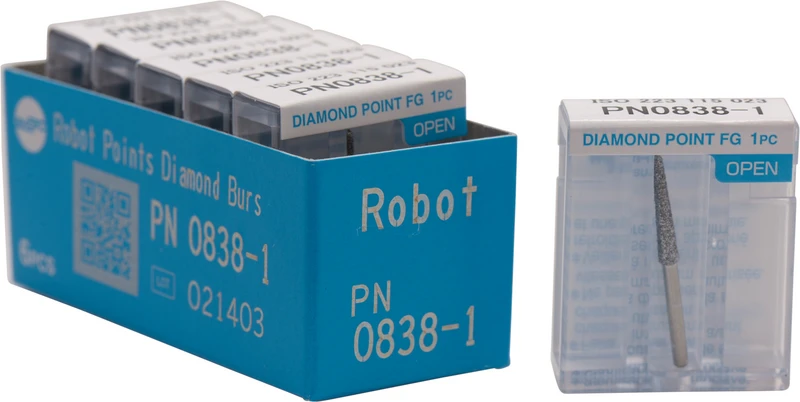 Robot Points FG  Packung  6 Stück FG, Figur Konus Stirn rund, 11,5 mm, ISO 023