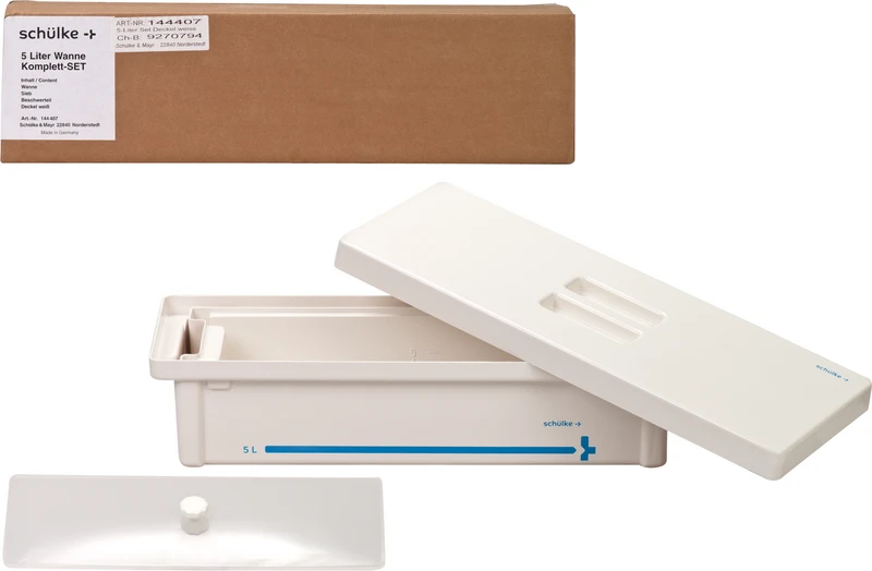 Instrumentenwannen  Komplett-Set  5 Liter Wanne, weiß