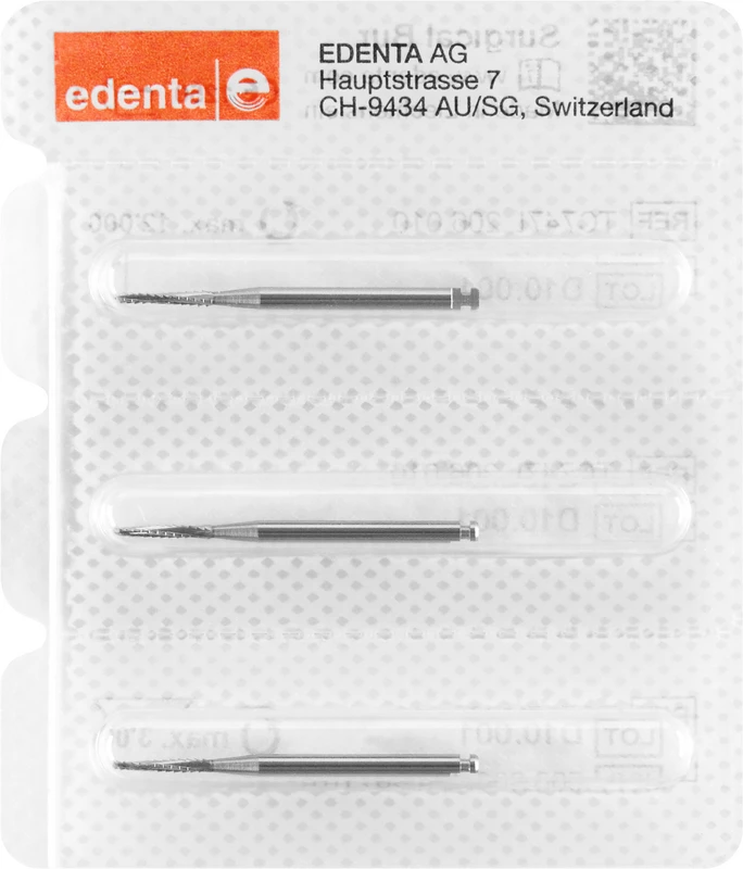 Chirurgie Knochenfräser nach Lindemann C162  Packung  3 Stück RA XL, Figur 408, 9 mm, ISO 016