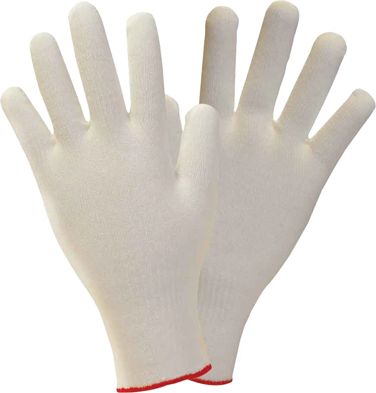 Baumwoll-Trikothandschuhe  Beutel  50 x 12 Paar weiß, Größe 9