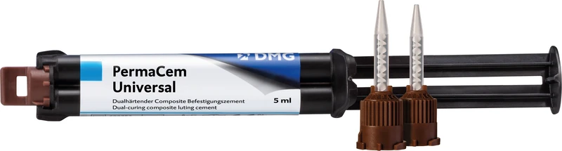 PermaCem Universal  Packung  9 g Smartmix-Spritze transparent, 10 Smartmix-Tips Short
