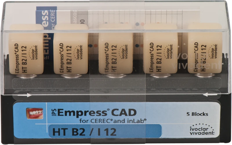 IPS Empress® CAD A-D for CEREC  Packung  5 Stück Gr. I12, B2 HT