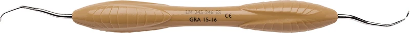 LM Gracey   Stück  Figur 15\16, mesial, für Posterior, braun, LM-ErgoSense® Griff
