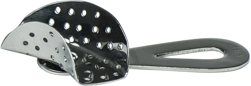 Abdrucklöffel für partielle Abdrücke  Stück  Gr. 1, drehbarer Griff, perforiert