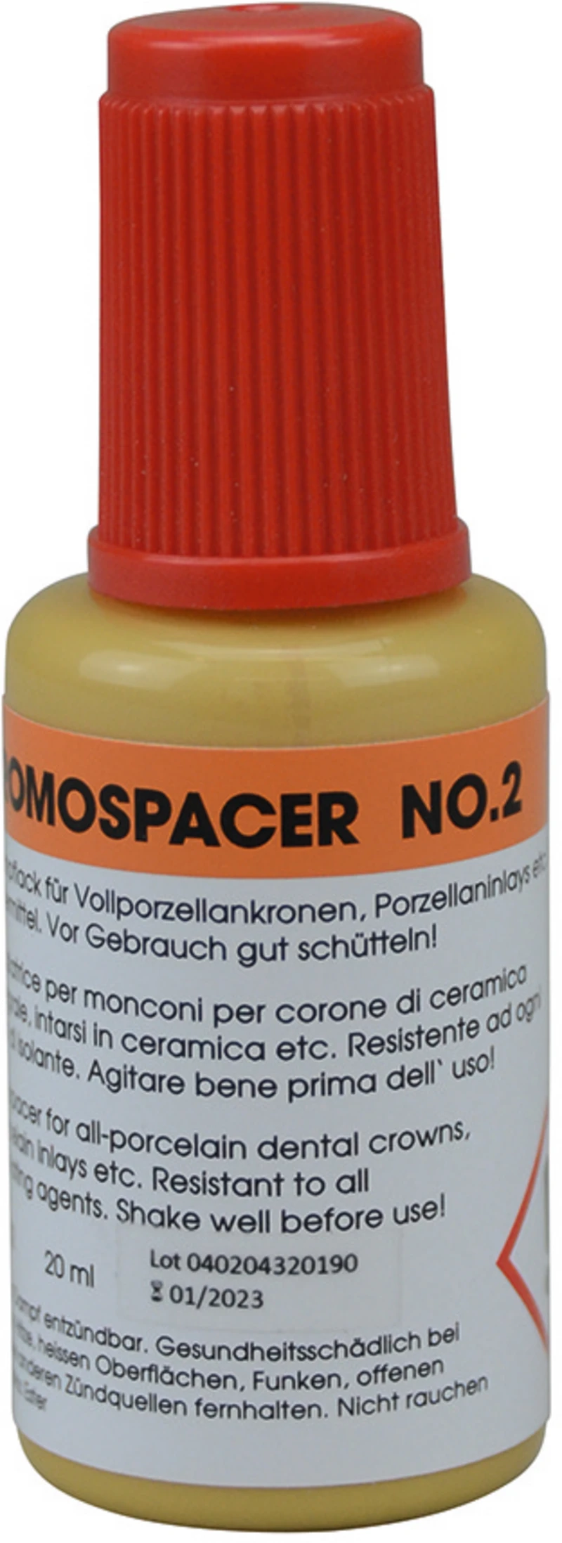 Chromospacer  Flasche  20 ml Stumpflack orange