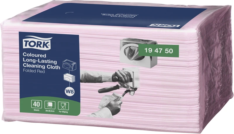 TORK® Premium Spezialtücher  Packung  8 x 40 Stück rot