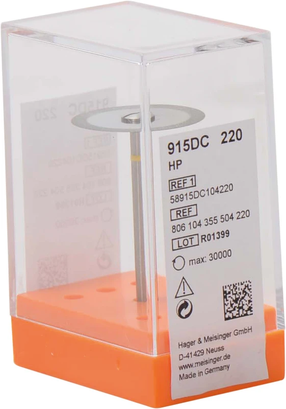 Diamantscheiben 915D  Stück  gelb extra fein, HP, Figur 355, 0,25 mm, ISO 220