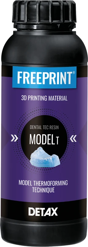 FREEPRINT® model T  Flasche  1 kg Kunststoff 385 nm, transparent-blau
