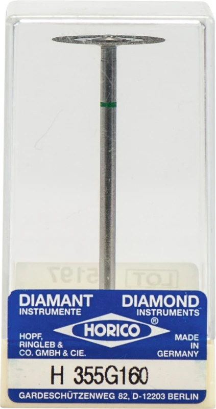 SUPERDIAFLEX® 355  Stück  doppelseitig, sehr flexibel, grün grob, HP, Figur 355 G, 0,22 mm, ISO 160