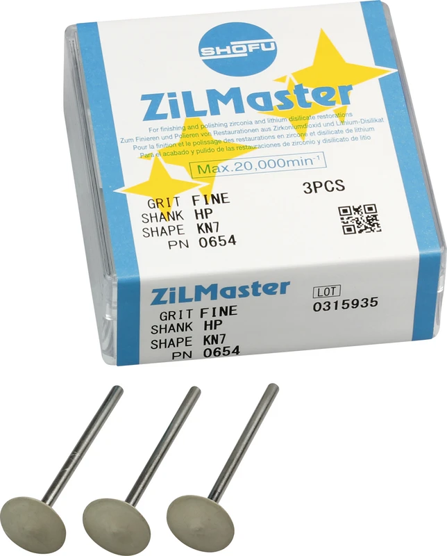 ZiLMaster  Packung  3 Stück HP, gelb fine, KN7, ISO 125