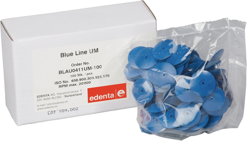 Blue Line  Packung  100 Stück unmontiert, blau, Figur 303, 3 mm, ISO 170