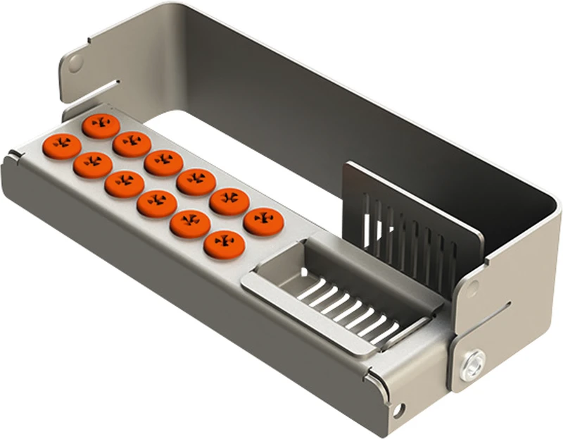 PLUG IN PLUS  Stück  für 12 Instrumente, orange, 10,3 x 2,7 x 3,2 cm