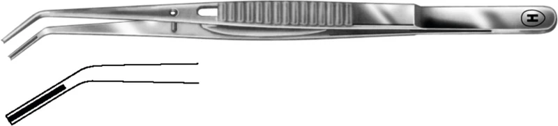 Zahnpinzetten  Stück  155 mm, mit Schloss