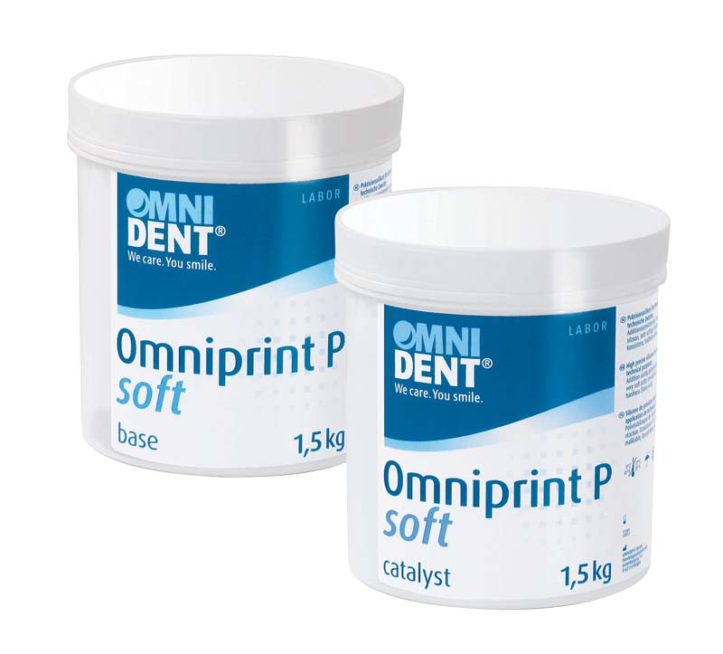 Omniprint P soft  Packung  1,5 kg Dose base, 1,5 kg Dose catalyst
