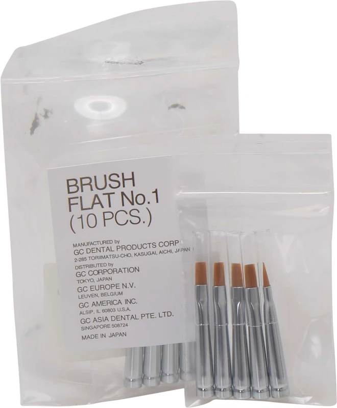 GC GRADIA Pinsel  Packung  10 Pinsel Nr. 1, flach