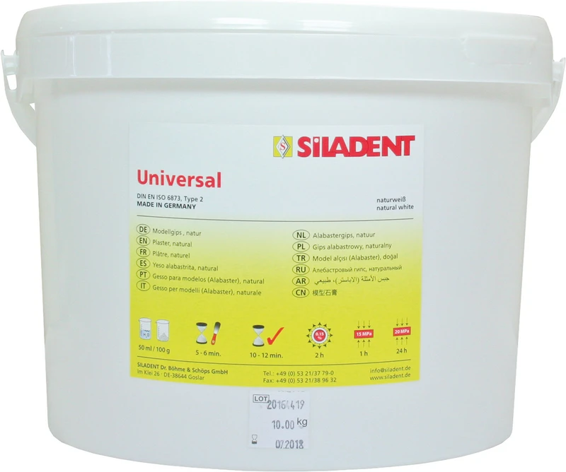 Universal Alabastergips  Eimer  10 kg naturweiß