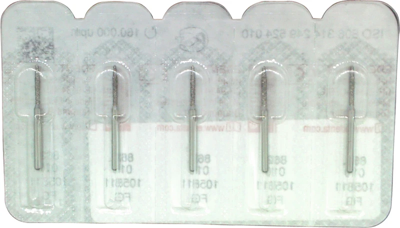 Omni Diamanten 862  Packung  5 Stück Standard, FG, Figur 249 Flamme, 8 mm, ISO 010