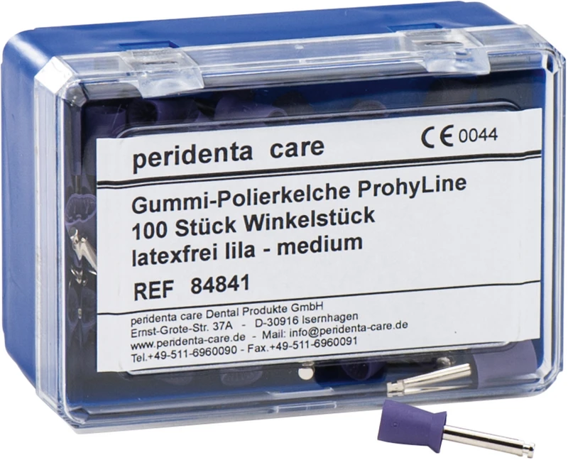 ProphyLine Gummipolierkelche  Packung  100 Stück lila für Winkelstück