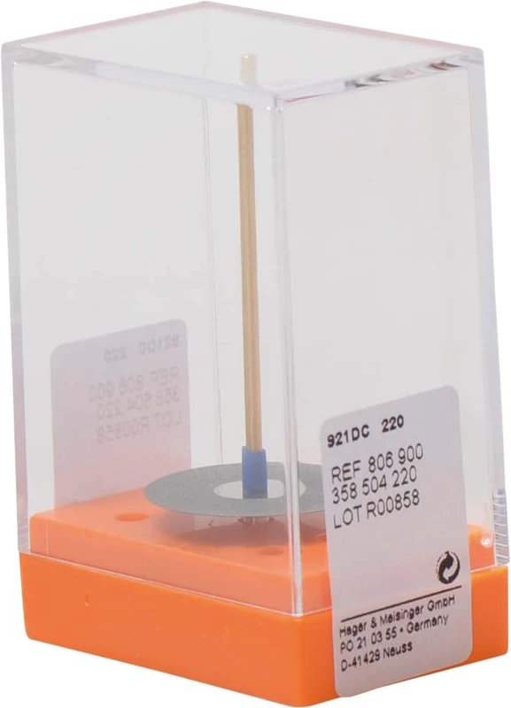 Diamantscheiben 921D  Stück  unmontiert gelb extra fein, Figur 358, 0,15 mm, ISO 220