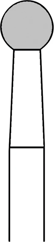 Chirurgie Knochenfräser HM 141   Packung  2 Stück WST lang, Figur 001, Ausf. 291, 8 Schneiden, ISO 035