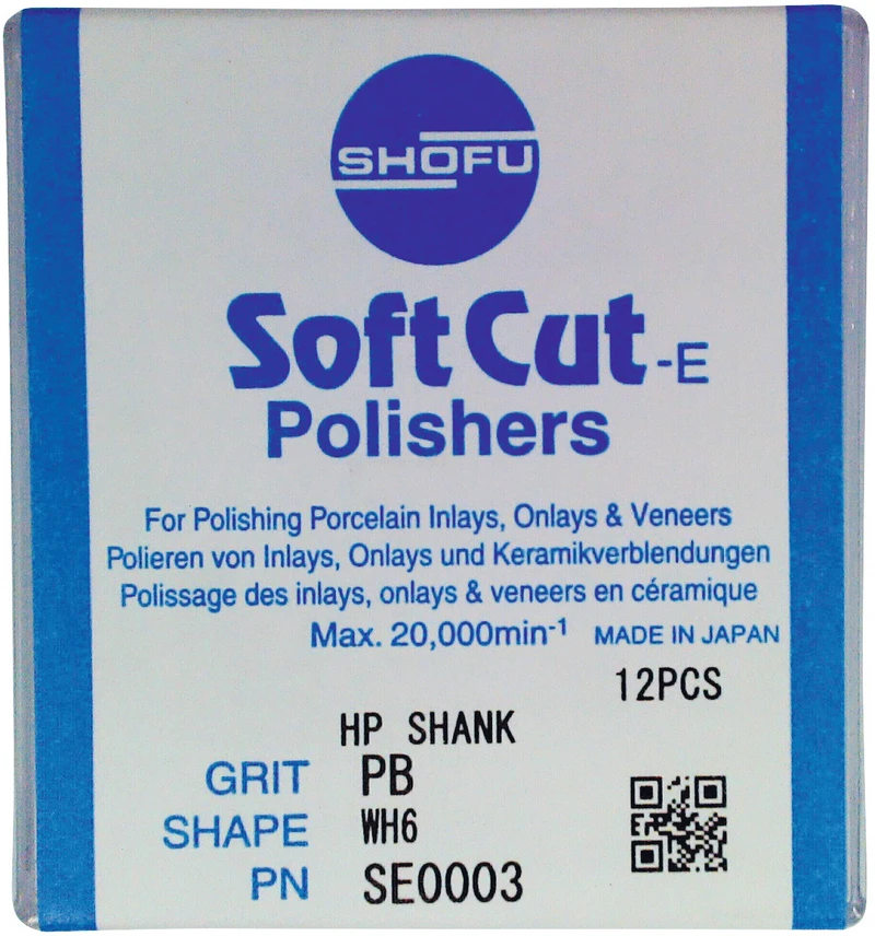 SOFTCUT-E  Packung  12 Stück WH6, HP, PB blauer Ring, ISO 120