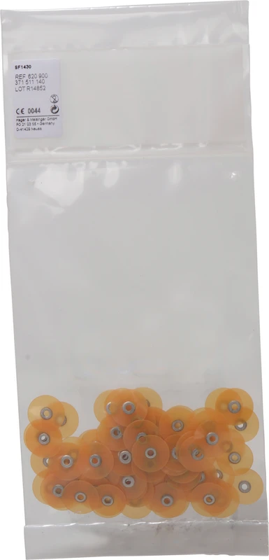 Super Flexible Discs  Packung  100 Stück unmontiert, hell orange fein, HP, Figur 371, Ø 14 mm, ISO 140