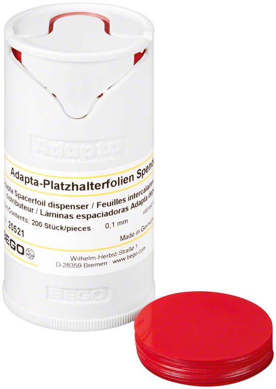 Adapta  Packung  1 Folienspender, 200 Adapta-Folien 0,1 mm