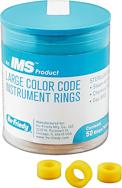 IMS Farbkodierungsringe maxi  Packung  50 Stück, IMS-1285L, gelb