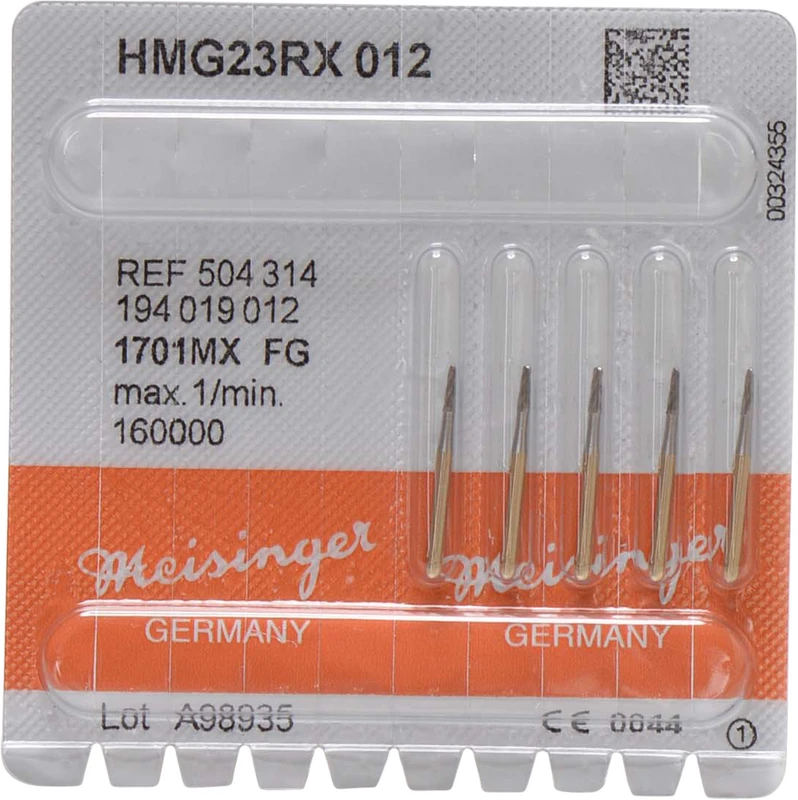 Kronentrenner HM G23RX  Packung  5 Stück Kreuzverzahnung, FG, Figur 194, 4,1 mm, ISO 012