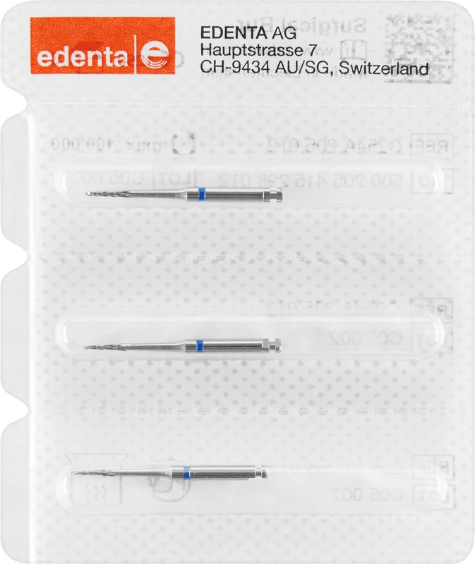 Chirurgie Knochenfräser C254A  Packung  3 Stück RAL, Figur 415 , 6 mm, ISO 012