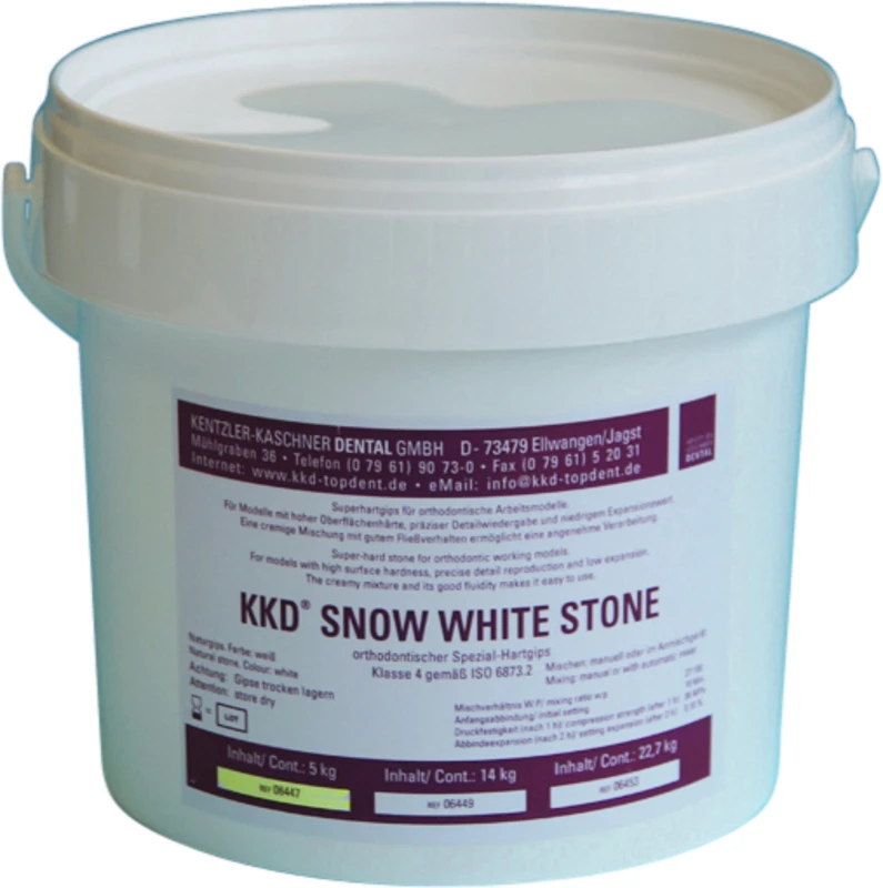 KKD® Snow White  Eimer  5 kg weiß
