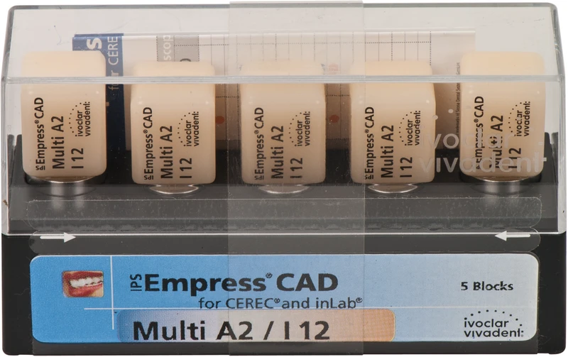IPS Empress® CAD Multi for CEREC  Packung  5 Stück Gr. I12, A2