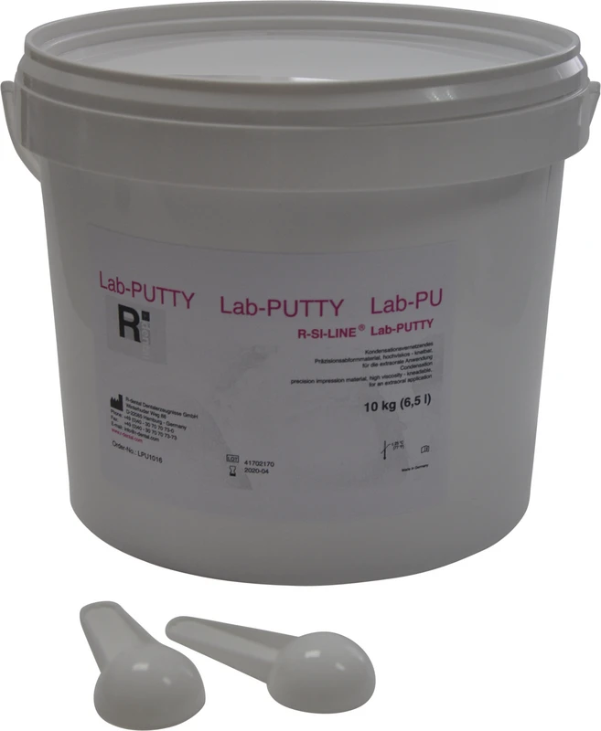 R-SI-LINE® Lab-PUTTY  Eimer  10 kg weiß inklusive 2 Löffel