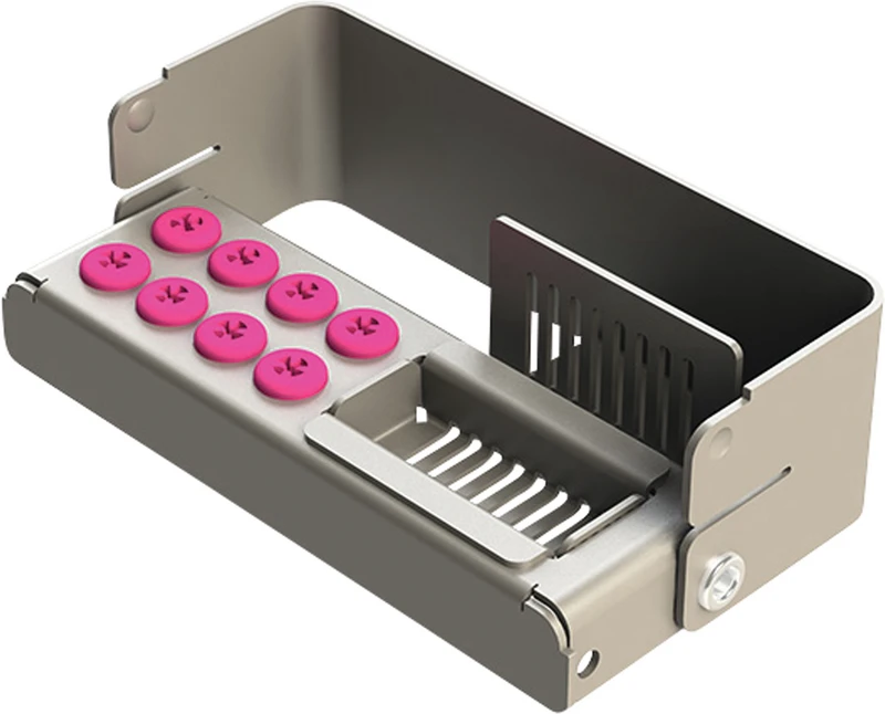 PLUG IN PLUS  Stück  für 8 Instrumente, pink, 8,4 x 2,7 x 3,2 cm