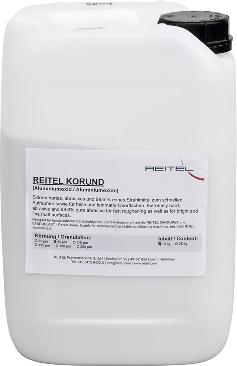 Glanzstrahlperlen  Kanister  10 kg 50 µm