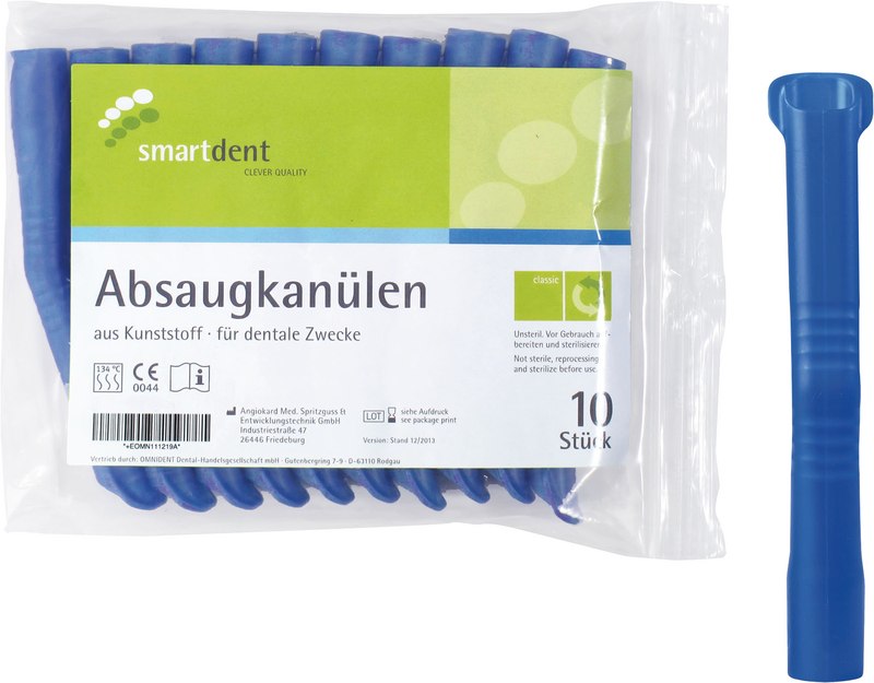 smart Absaugkanülen  Packung  10 Stück blau