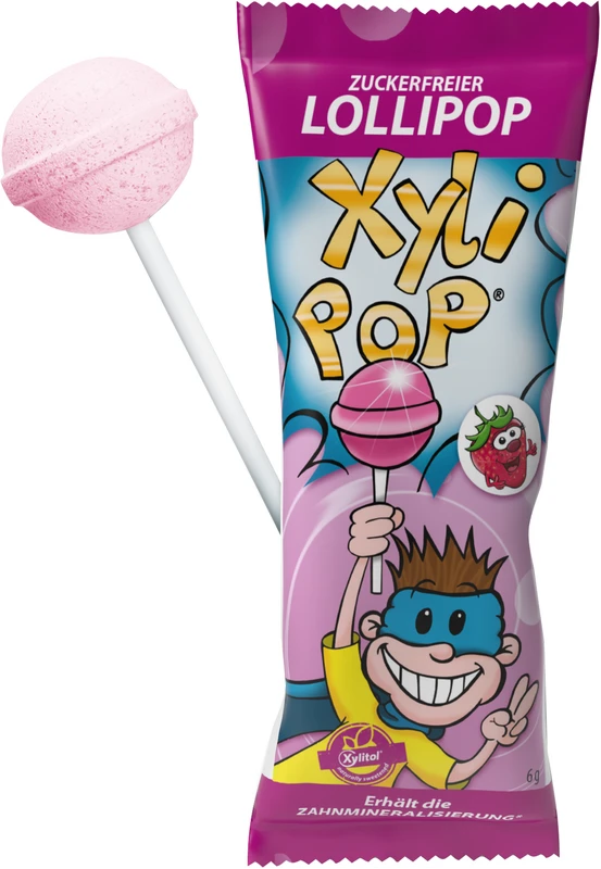 XyliPOP® Lollipop  Stück  6 g Erdbeere