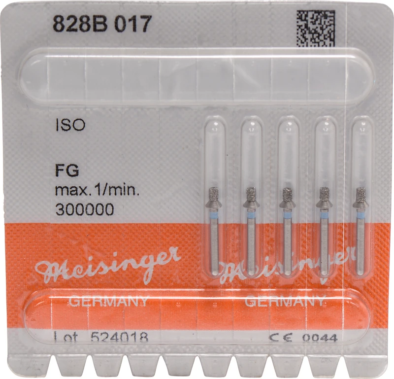 Occlusal Reduction 828  Packung  5 Stück blau, FG, Figur 828, 2,2 mm, ISO 017