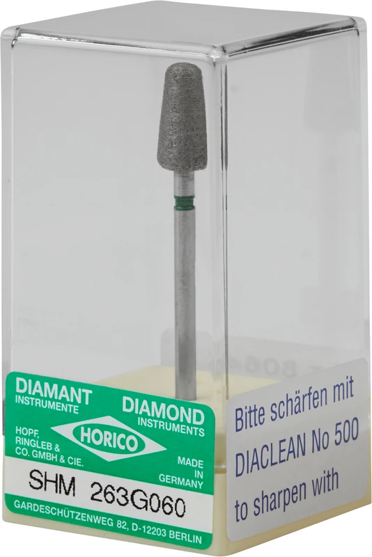 Sinterdiamantschleifer 263  Stück  SHM, grün grob, HP, Figur 263, 12 mm, ISO 060